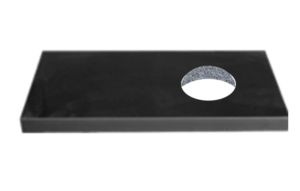 Bedplate rundt hull høyre